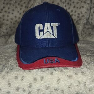 Blue and Red Men's Hat